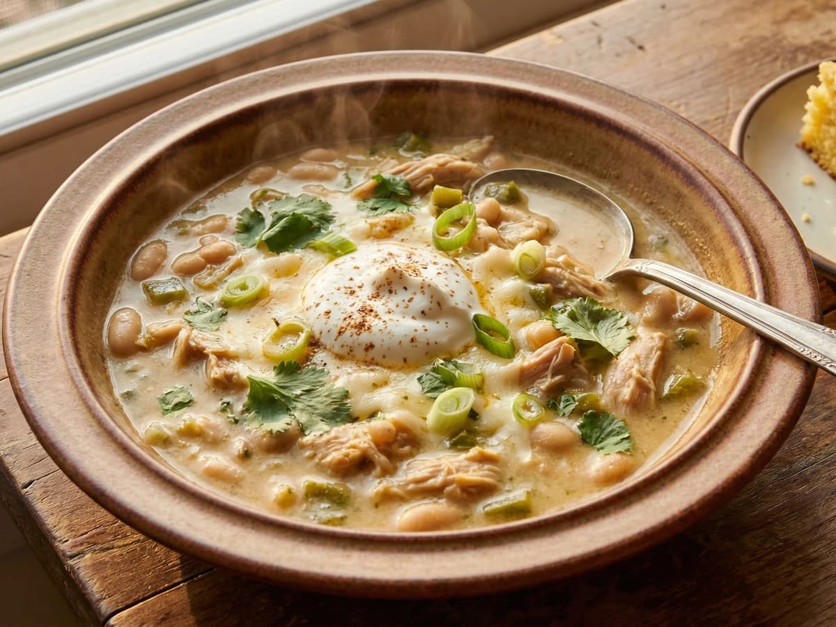 Creole White Chicken Chili