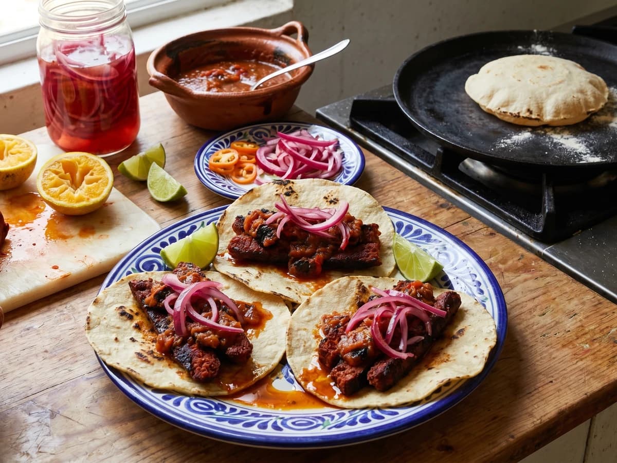Tacos de Longaniza de Valladolid - Chef Lupita