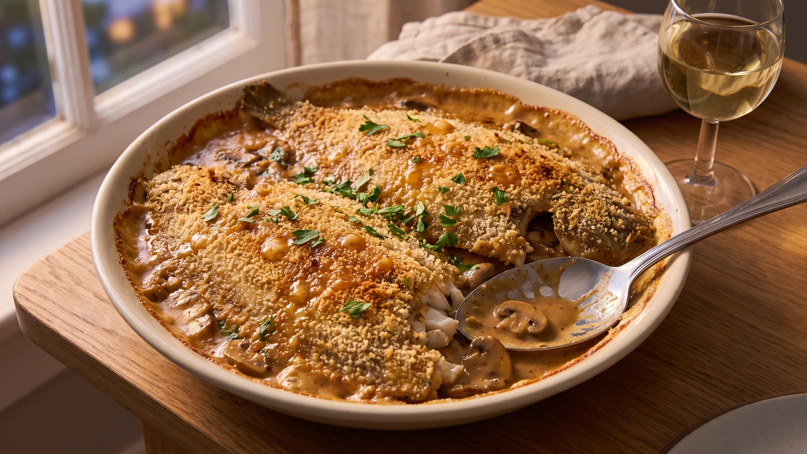 Sole au Gratin