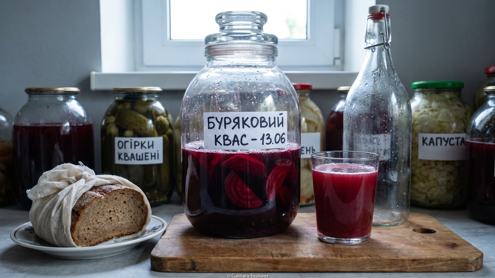 Buryakovyi Kvas (буряковий квас, beet kvas)