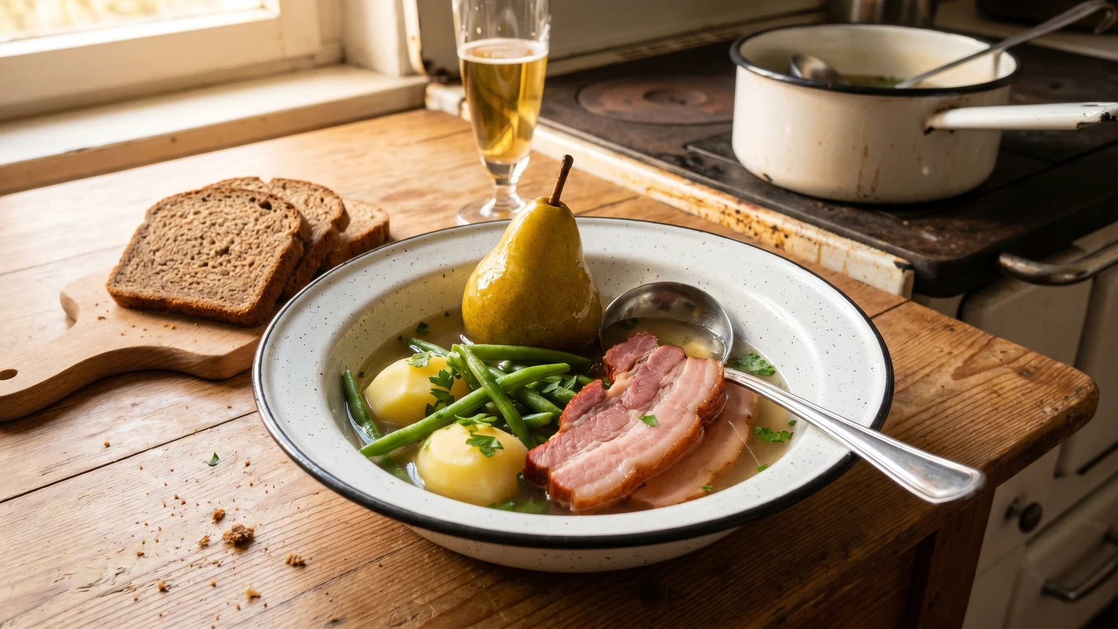 Birnen, Bohnen und Speck