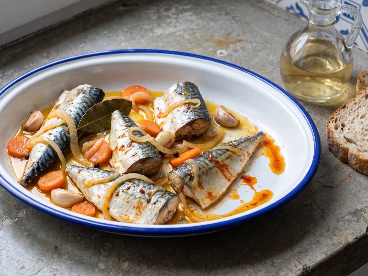 Caballa en Escabeche del Cantábrico - Chef Isabel