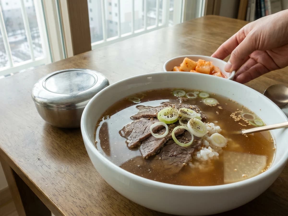 Janggukbap (Soy Broth Beef Rice Soup) - Chef Jeong-sun