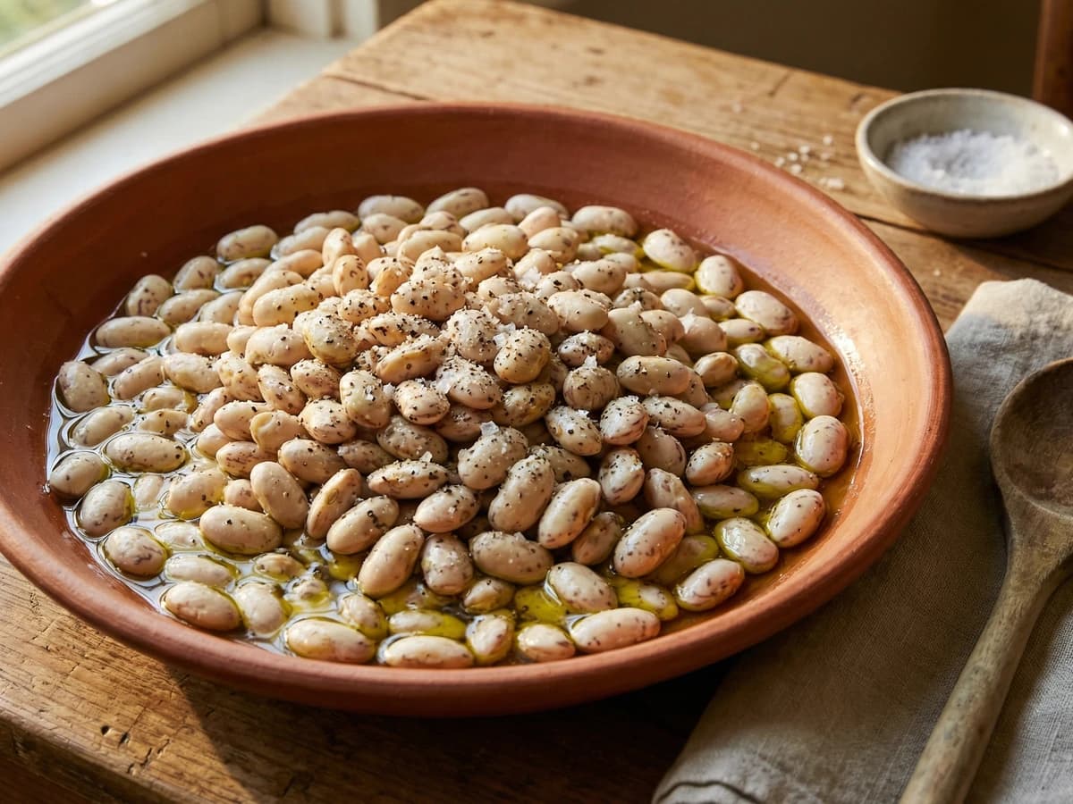 Fresh Shell Beans with Olive Oil - Chef Ally