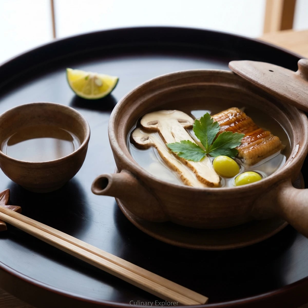 Teapot Clear Soup (松茸の土瓶蒸し, Matsutake no Dobinmushi)