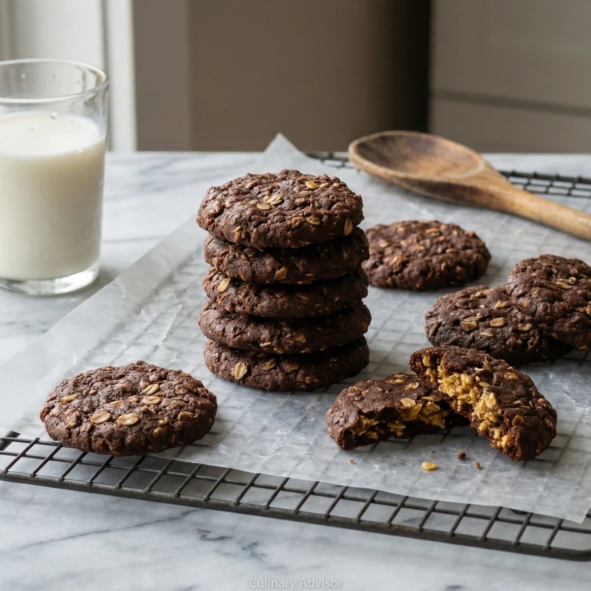 No-Bake Chocolate Peanut Butter Cookies
