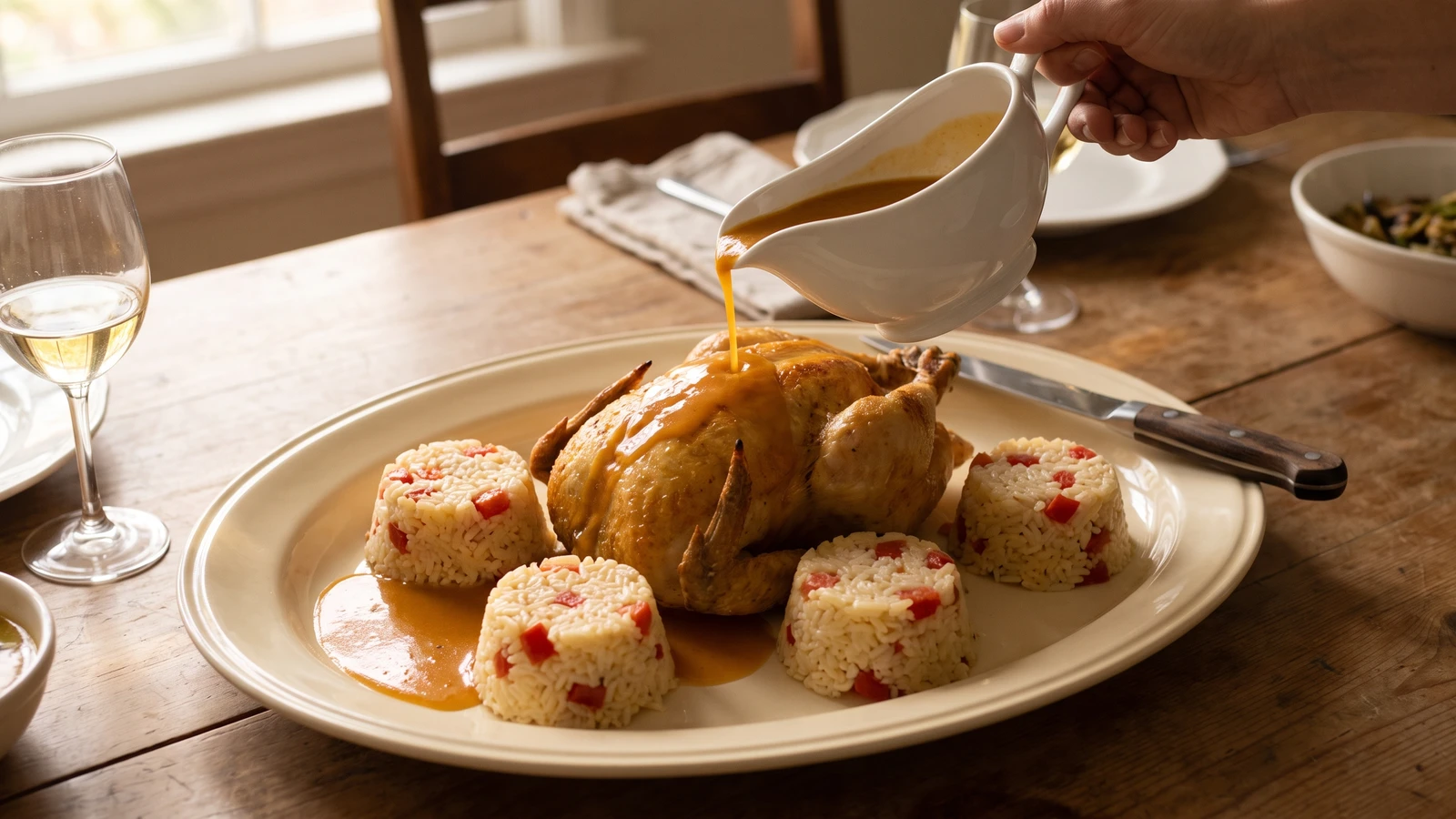 Poularde à la Hongroise