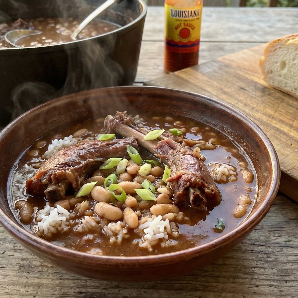 Turkey Necks and Beans