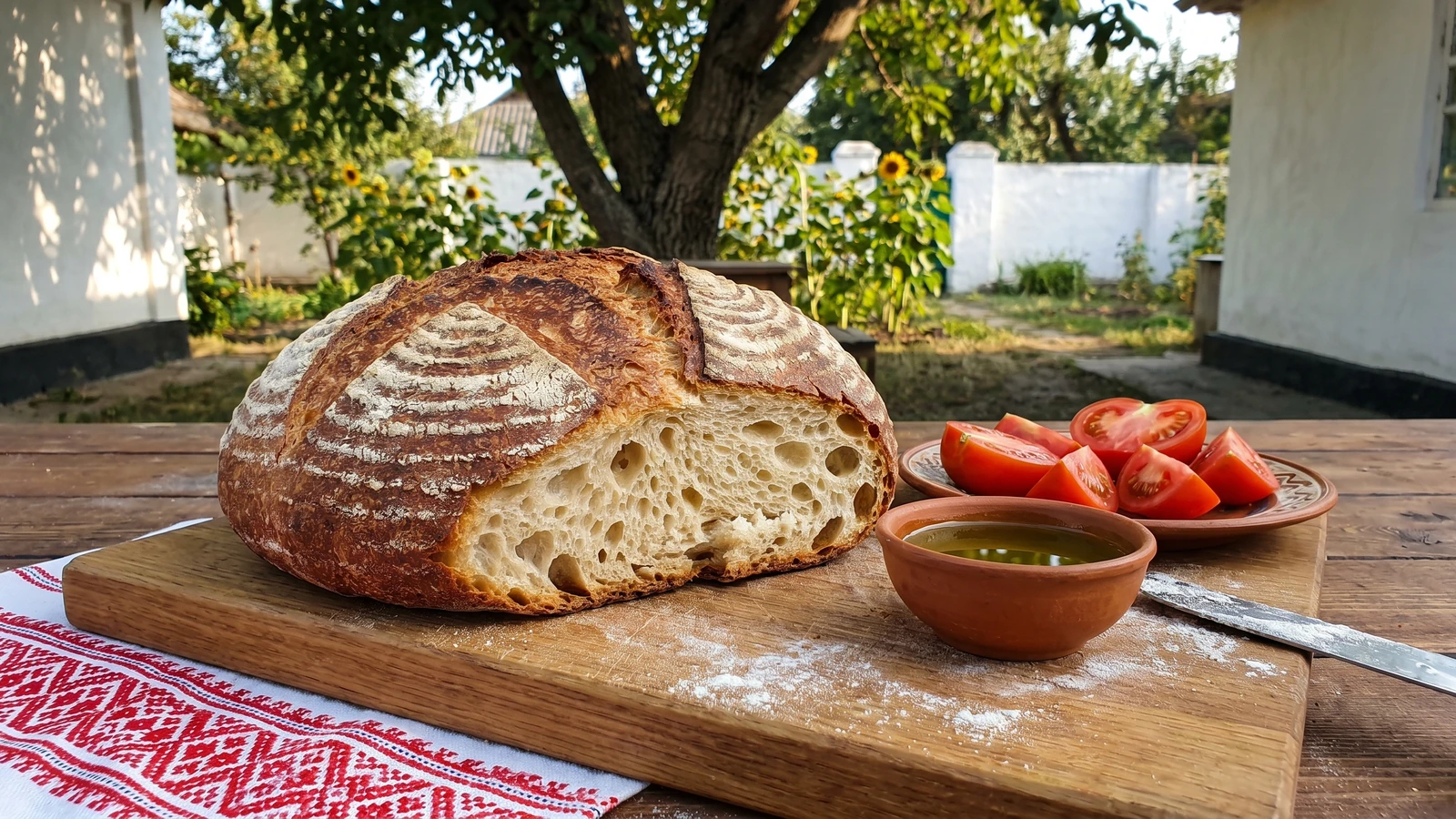 Bessarabskyi Khlib (бессарабський хліб, Bessarabian hearth loaf)