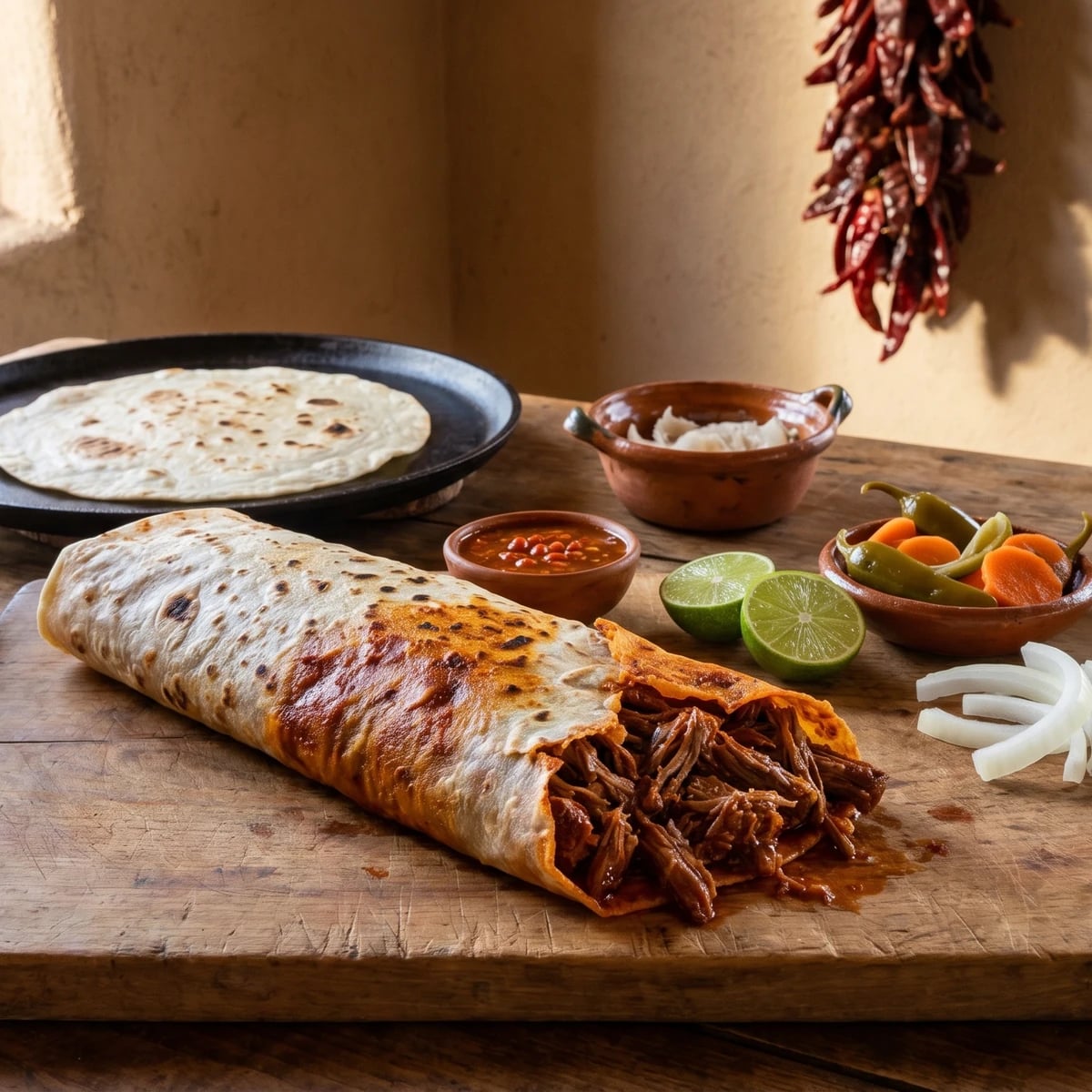 Burro de Carne con Chile Colorado Sonorense