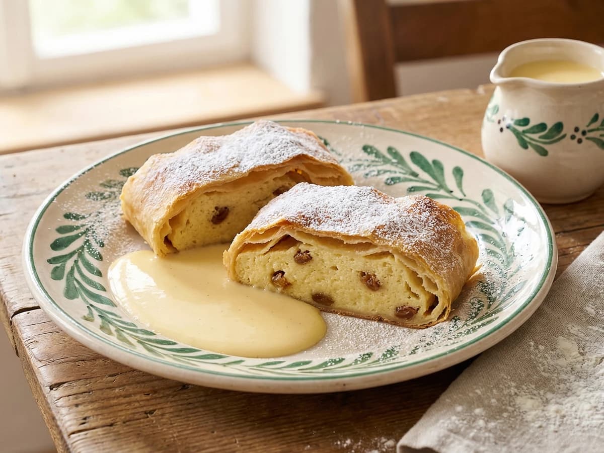 Griessstrudel (Semolina Strudel) - Chef Elsa