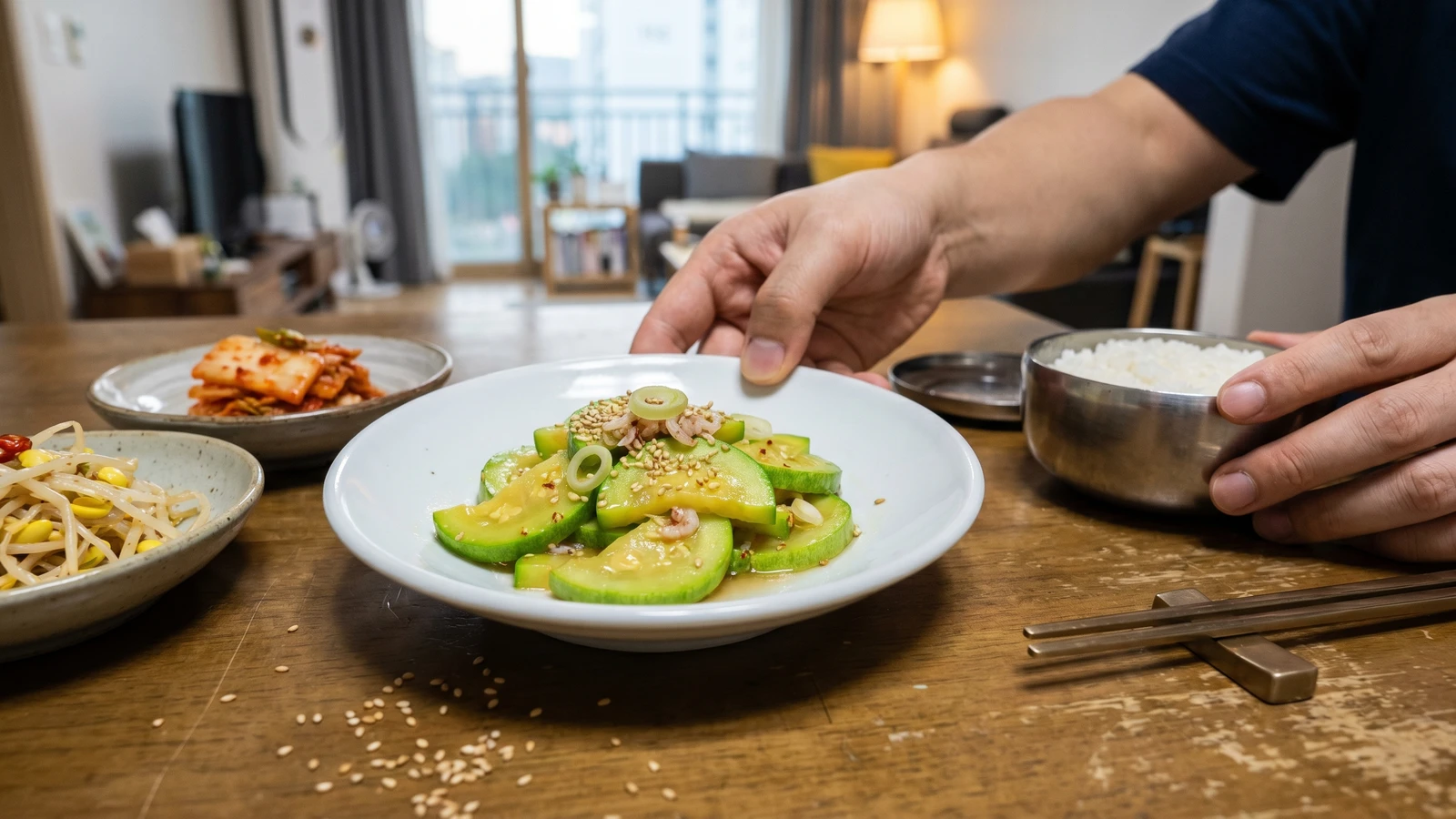 Aehobak-bokkeum (Korean Stir-Fried Zucchini)