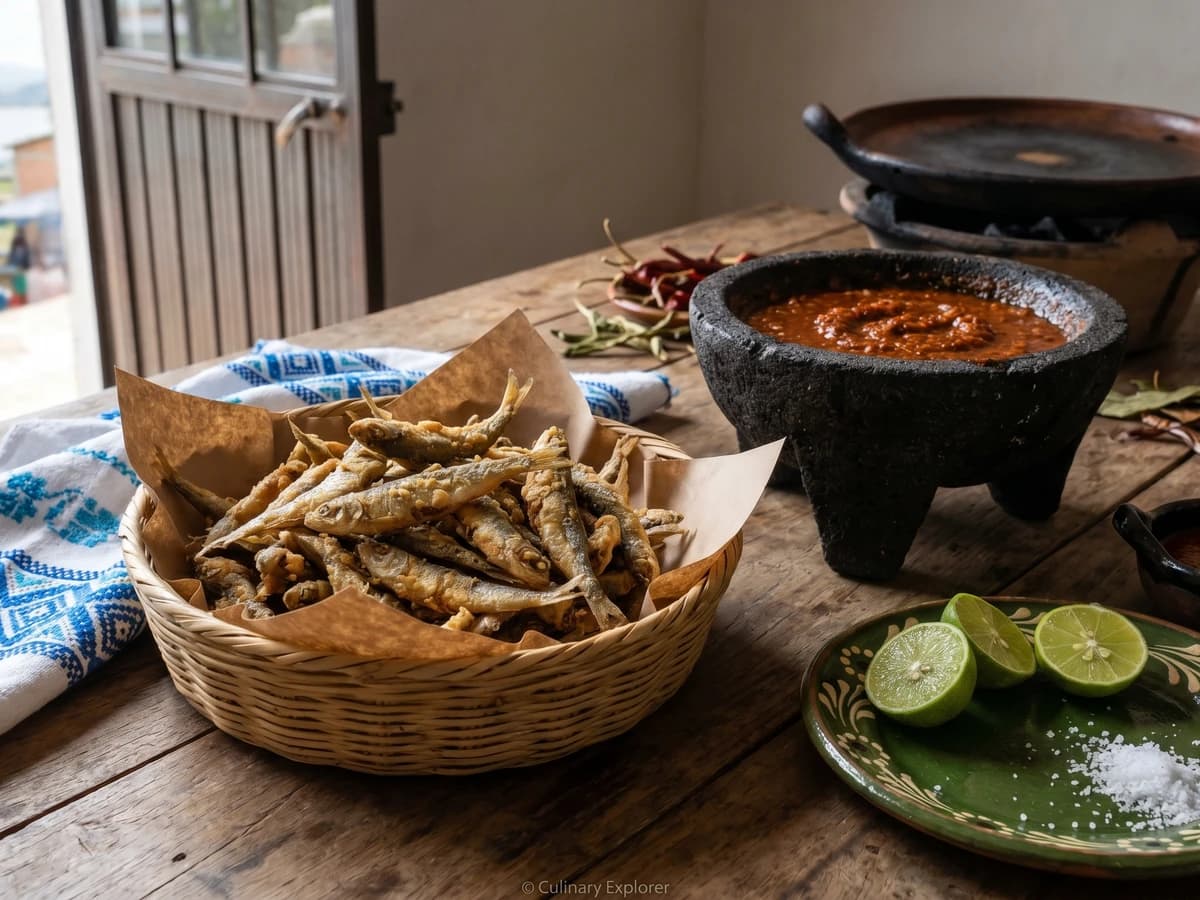 Charales Fritos Enteros con Lima