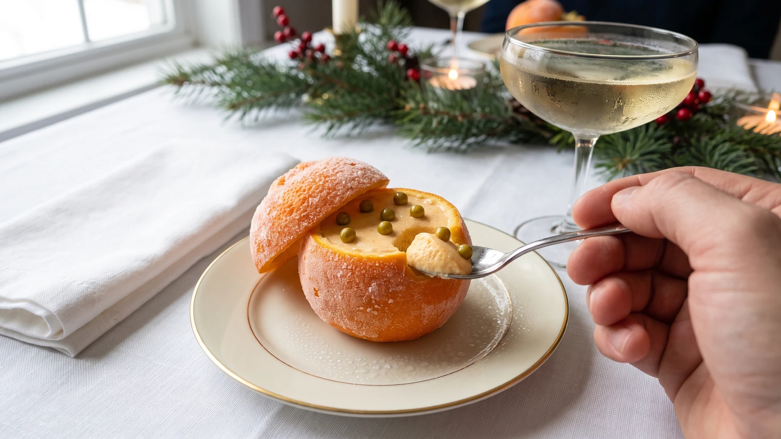 Mandarines Glacées aux Perles des Alpes