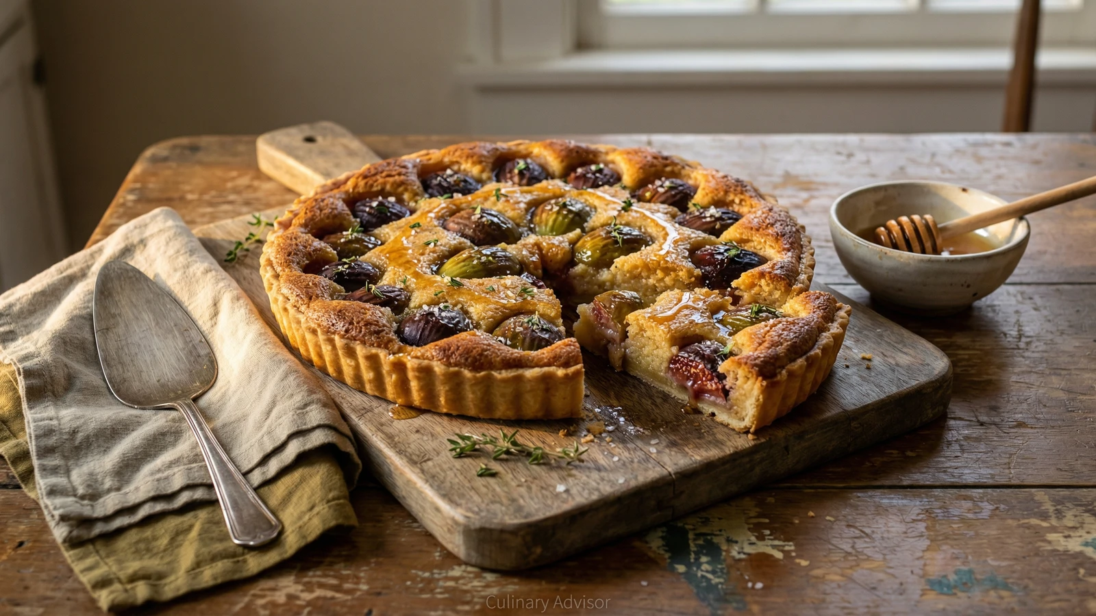 Fig and Honey Tart with Fresh Thyme