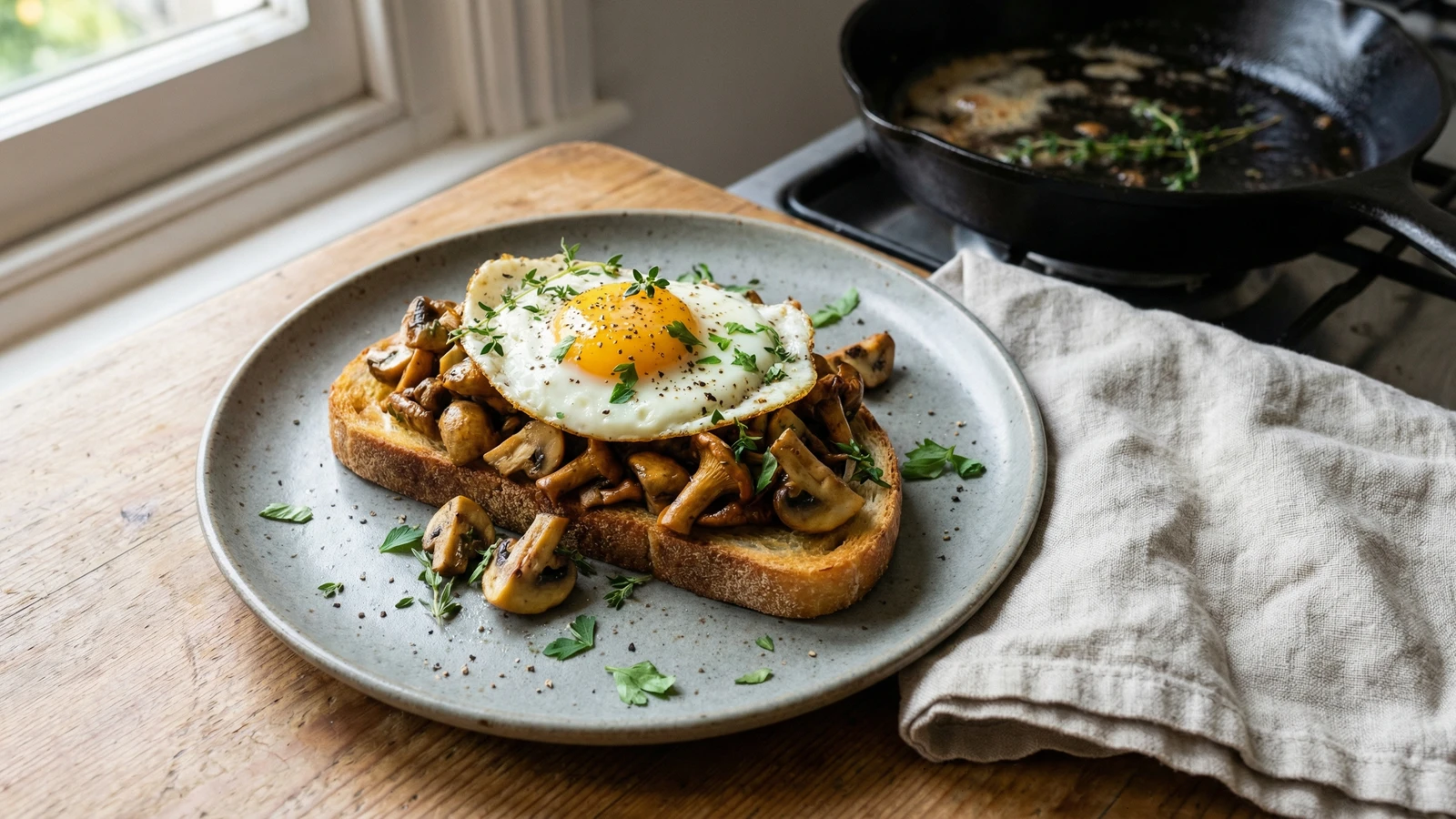 Mushrooms on Toast