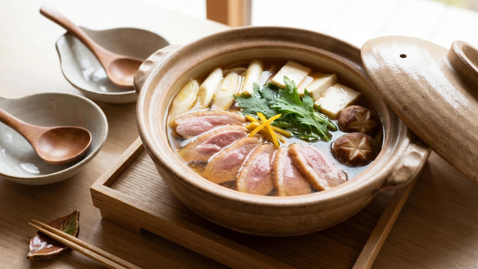 Wild Duck Hot Pot (鴨鍋, Kamo Nabe)
