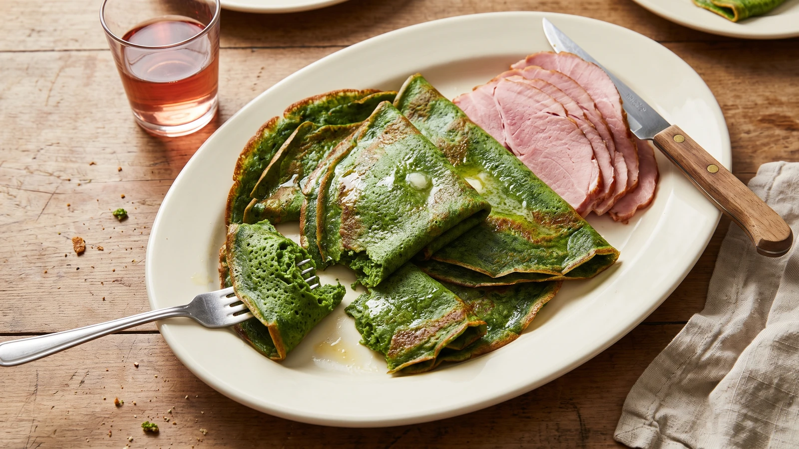 Crêpes aux Épinards