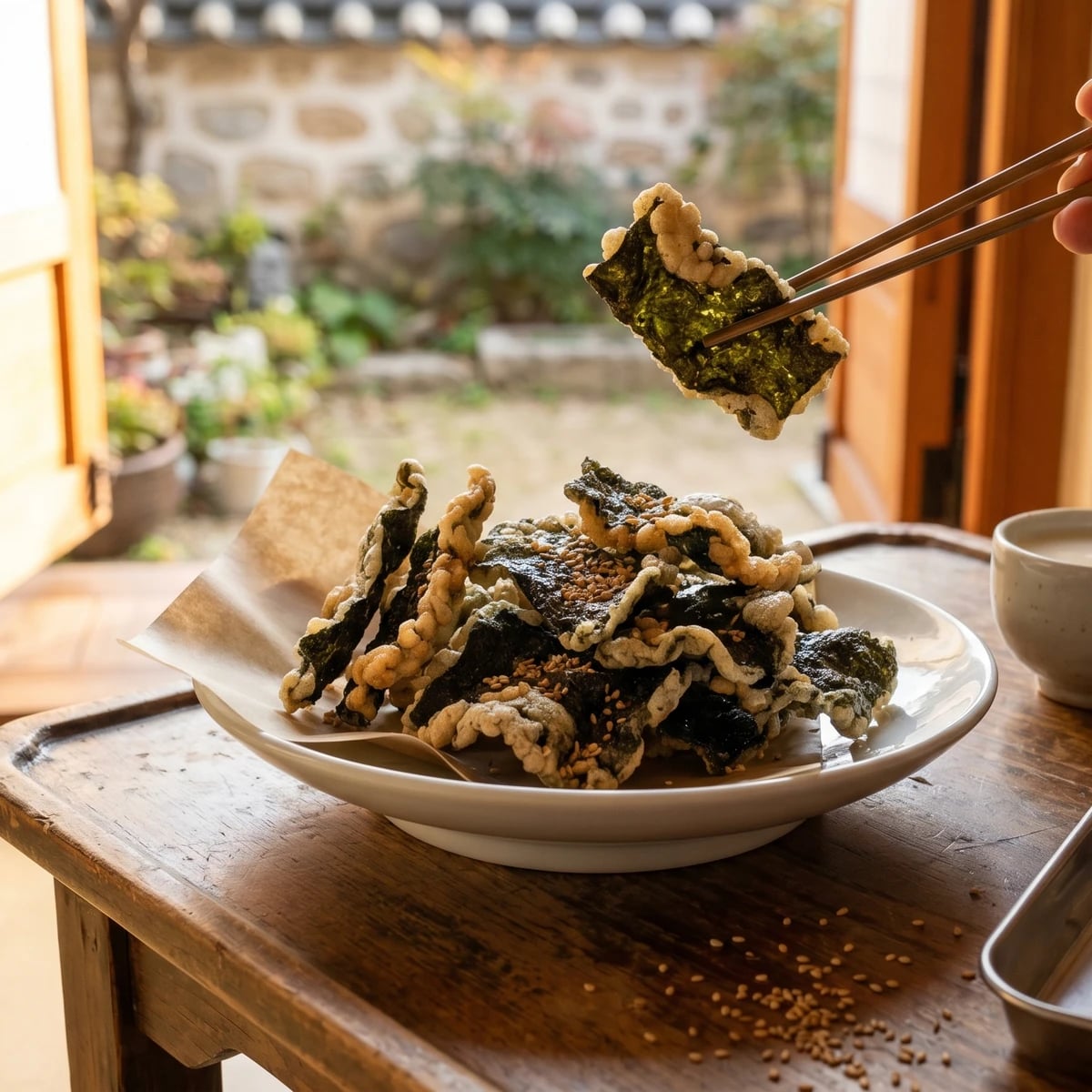 Gim-bugak (Fried Seaweed Crisps)