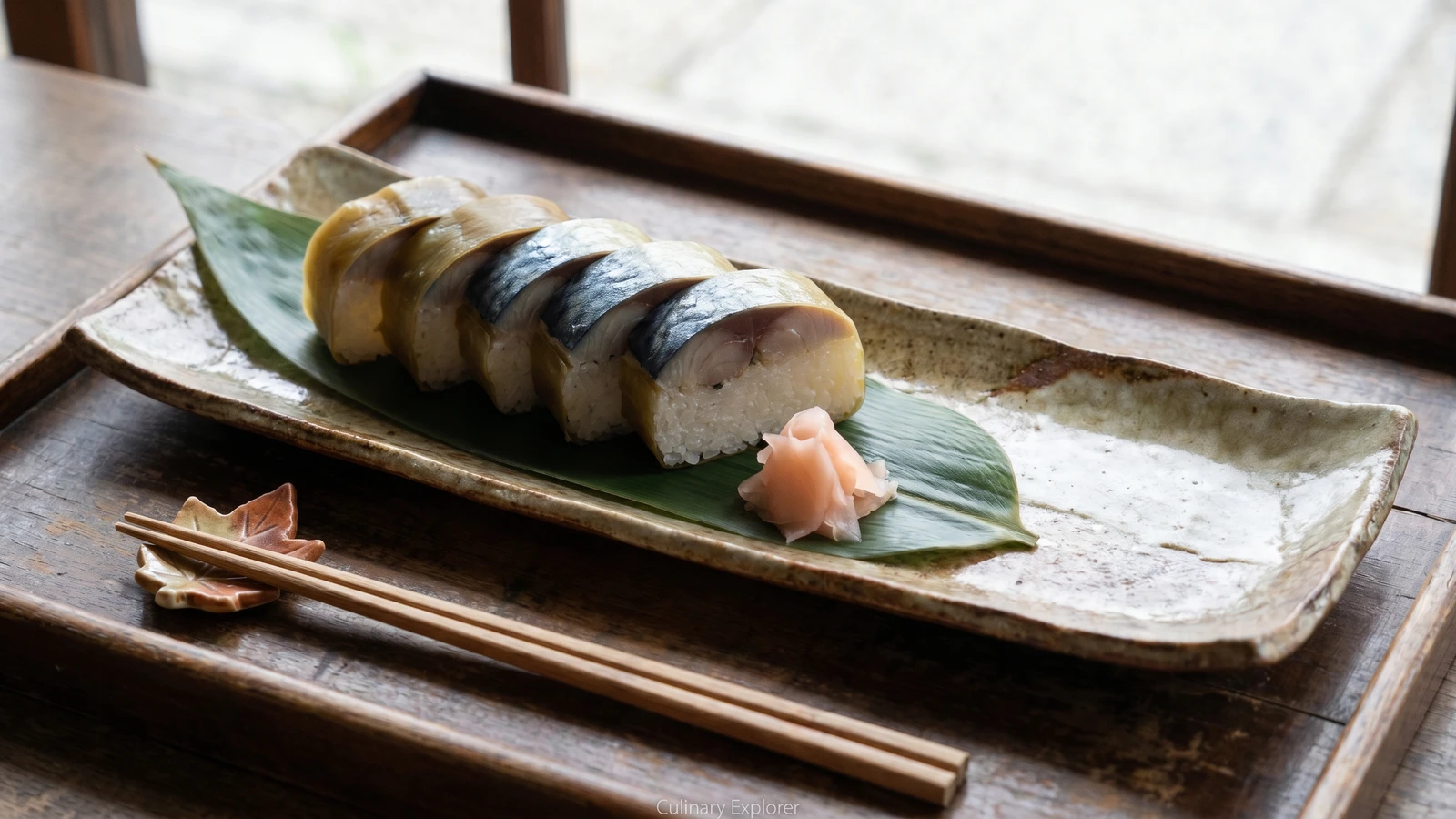 Saba-zushi (鯖寿司, Kyoto bō-zushi)