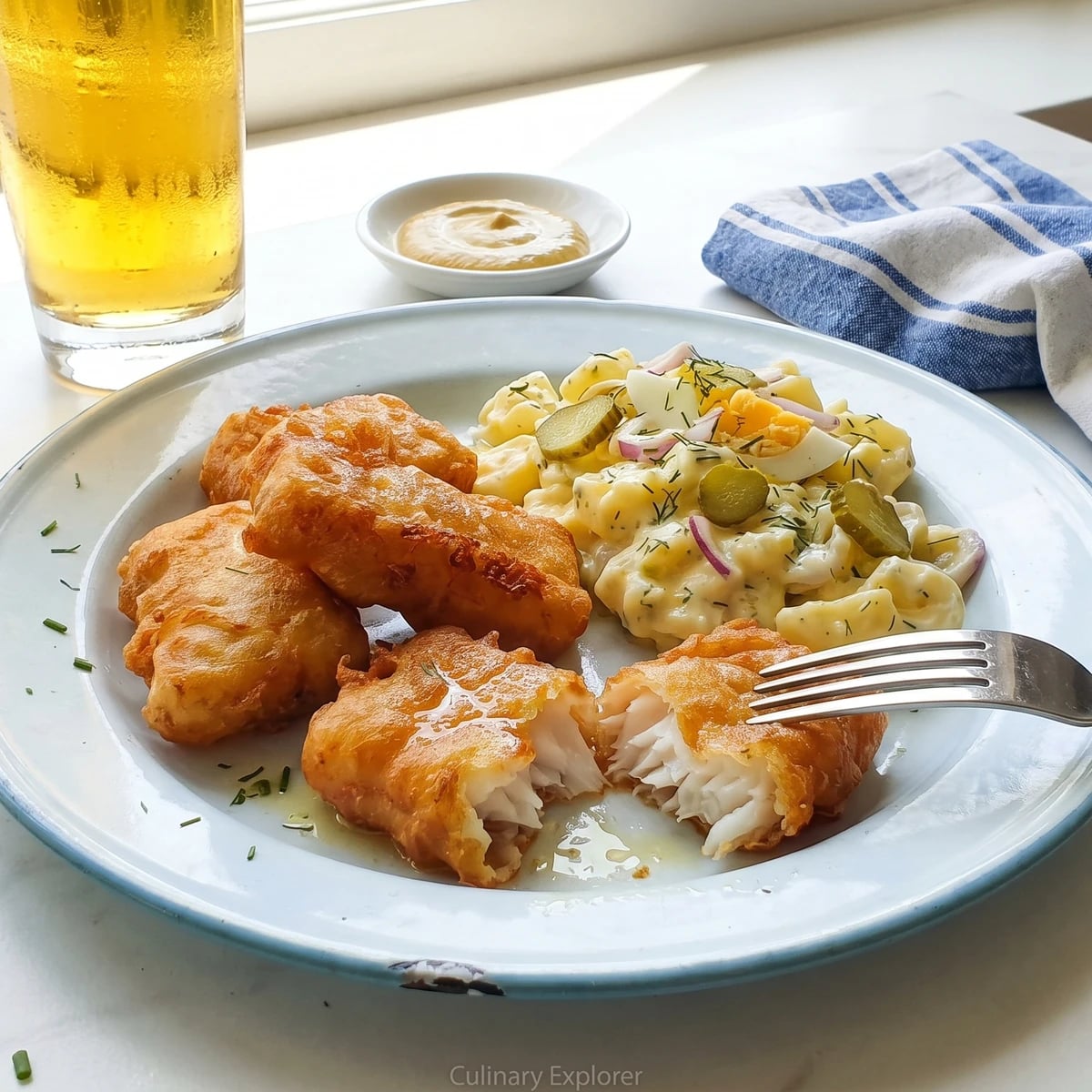 Backfisch mit Kartoffelsalat