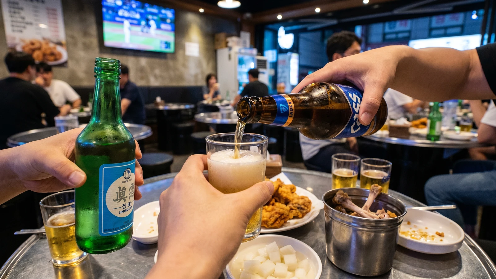 Somaek (Soju and Beer Mix)