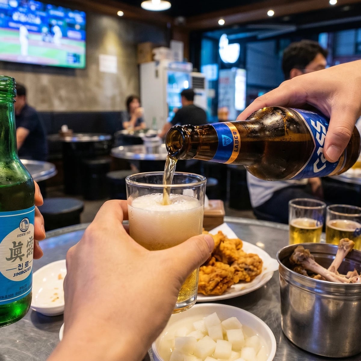 Somaek (Soju and Beer Mix)