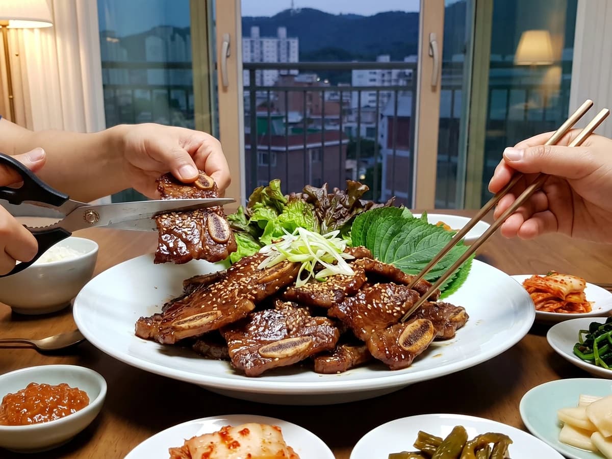 LA Galbi (Cross-Cut Soy-Marinated Ribs) - Chef Jeong-sun
