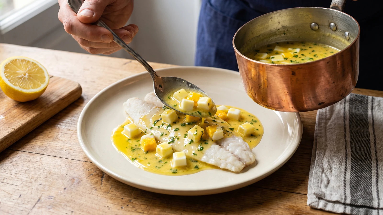 Egg Sauce with Melted Butter