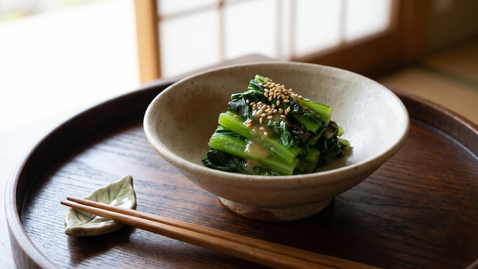 Mustard-Dressed Greens (からし和え, Karashi-ae)