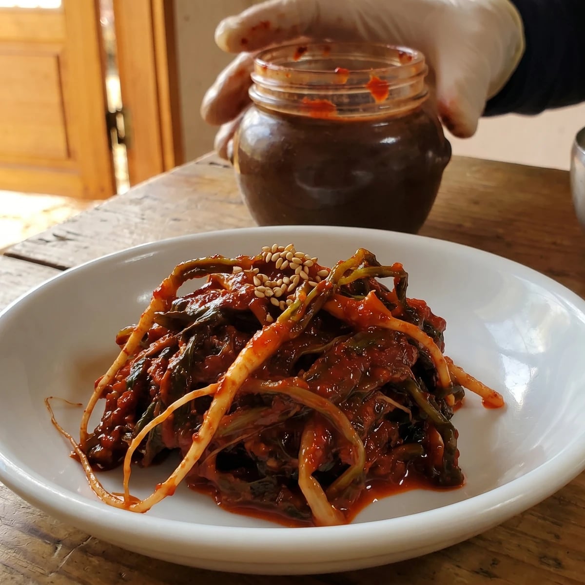 Godeulppaegi-kimchi (Bitter Greens Kimchi)