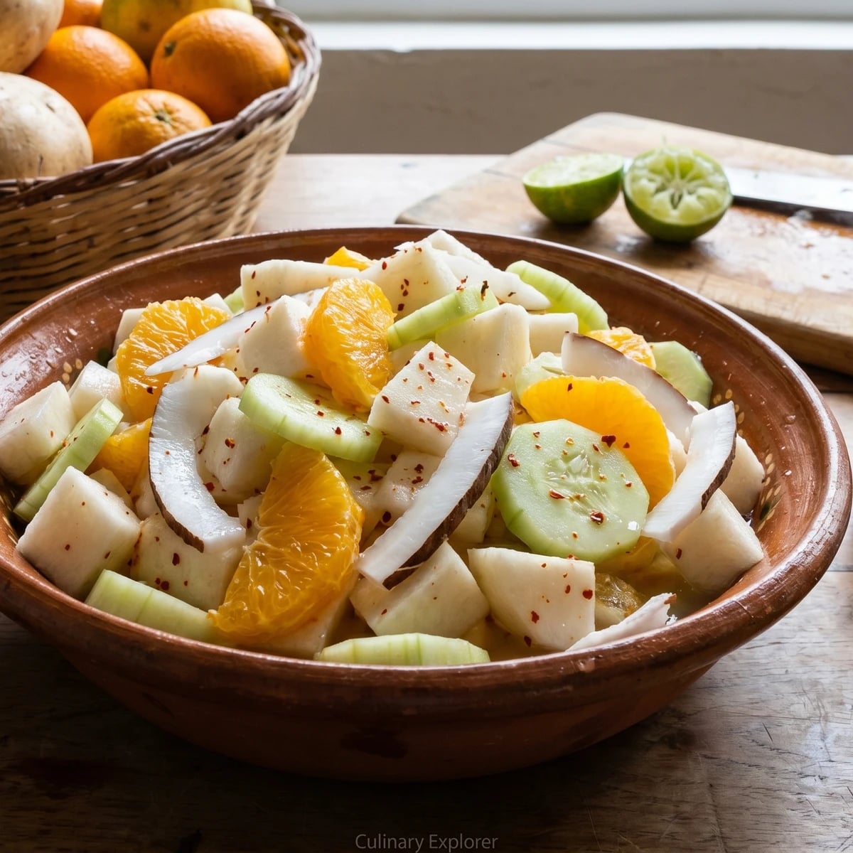 Jalisco Jicama Fruit Salad (Pico de Gallo Tapatio)