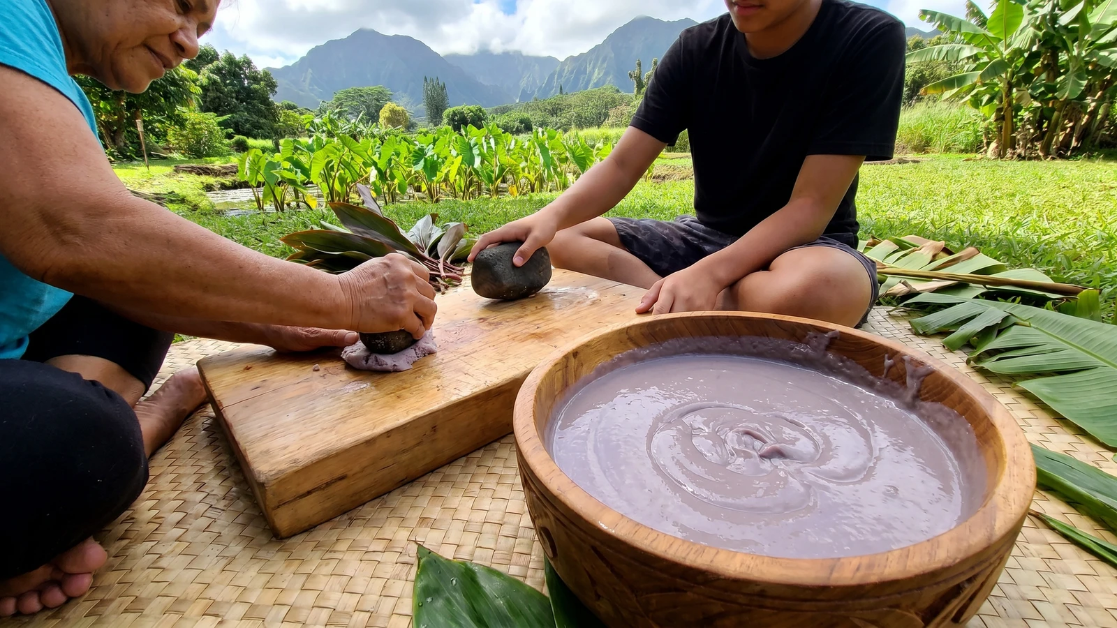 Poi (Hawaiian Pounded Taro)