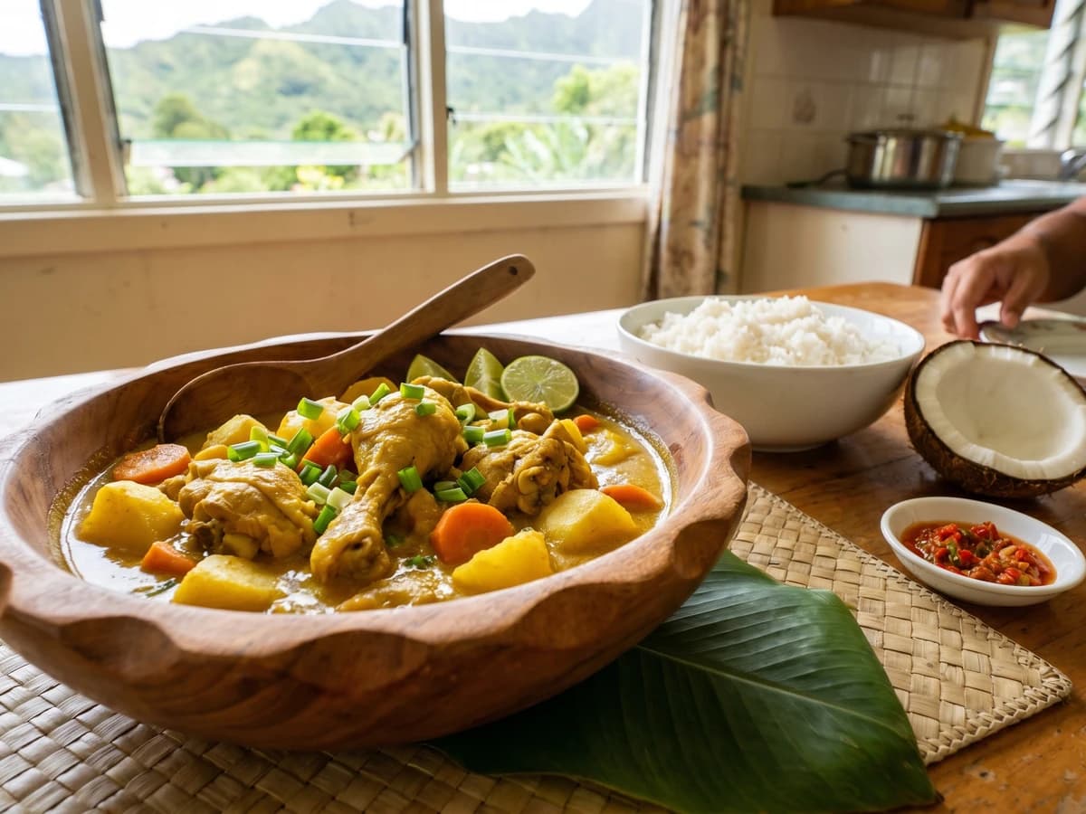 Kare Moa (Cook Islands Chicken Curry) - Chef Makoa