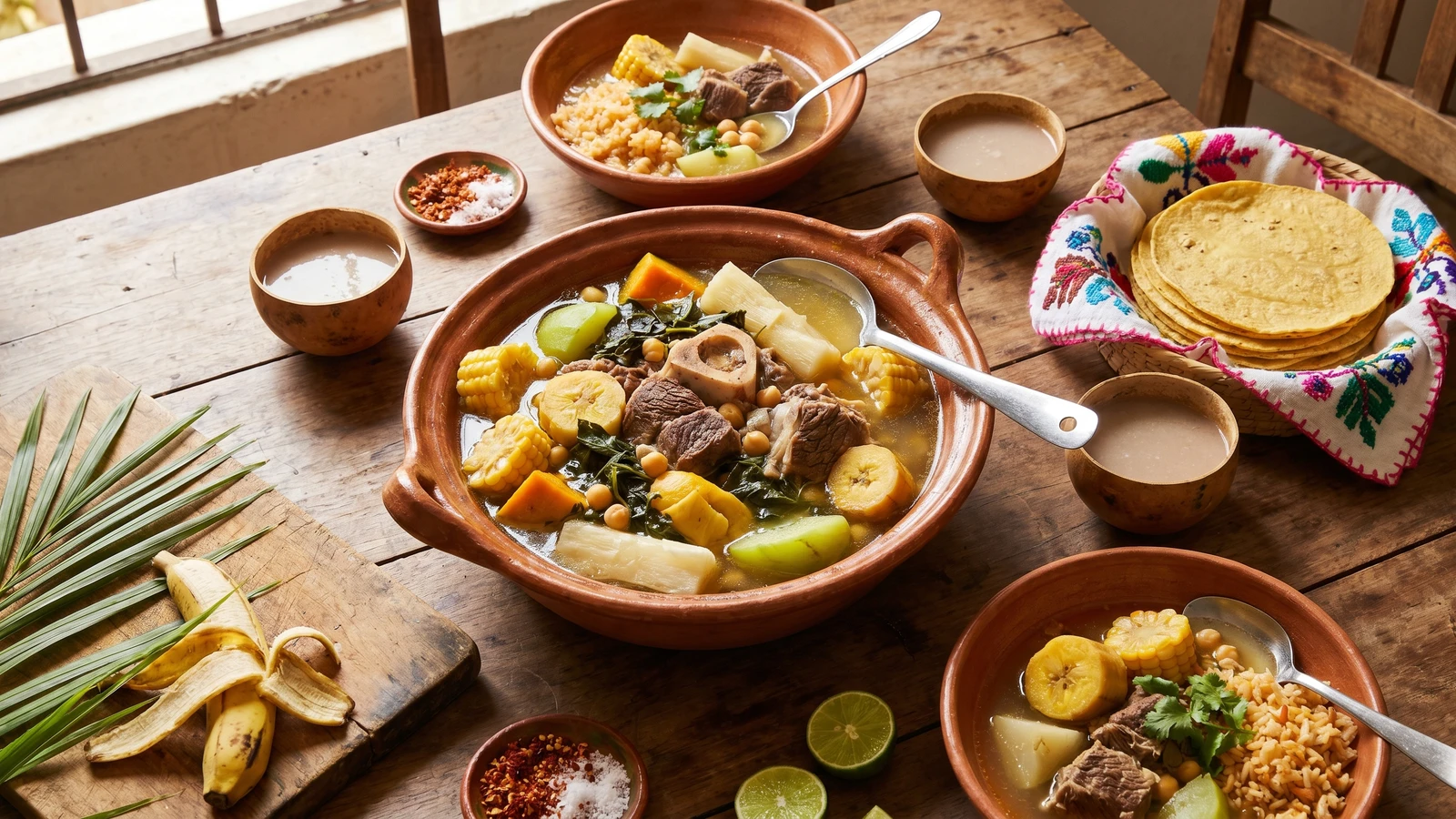 Puchero Tabasqueño de Res y Plátano Macho