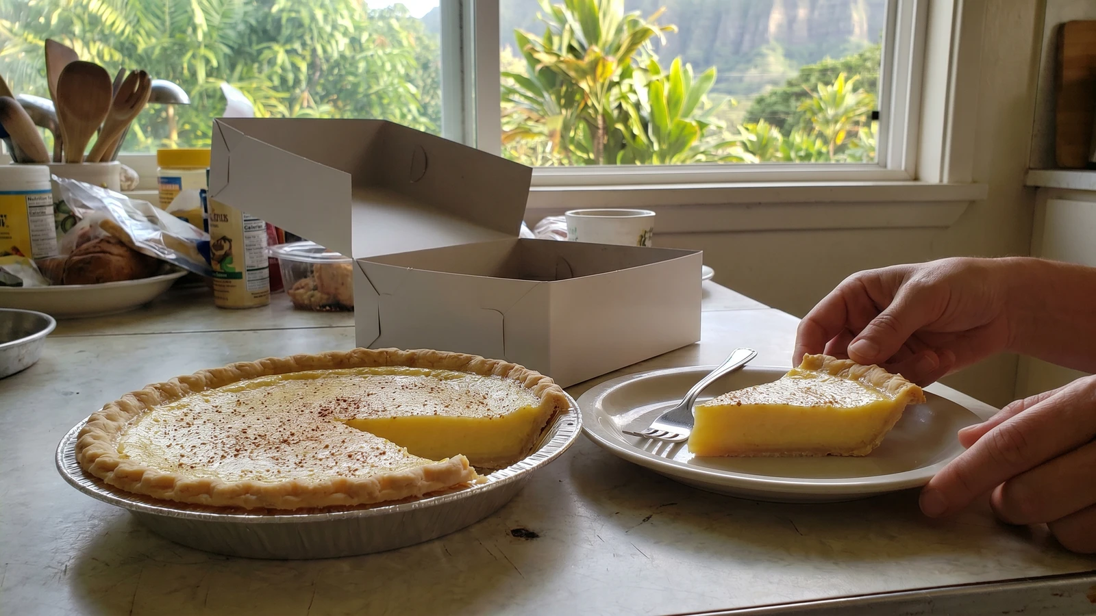 Custard Pie (Hawaiʻi Local Bakery Egg Custard Pie)