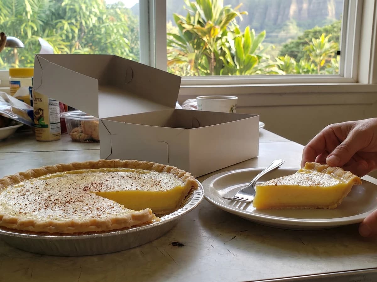 Custard Pie (Hawaiʻi Local Bakery Egg Custard Pie) - Chef Makoa