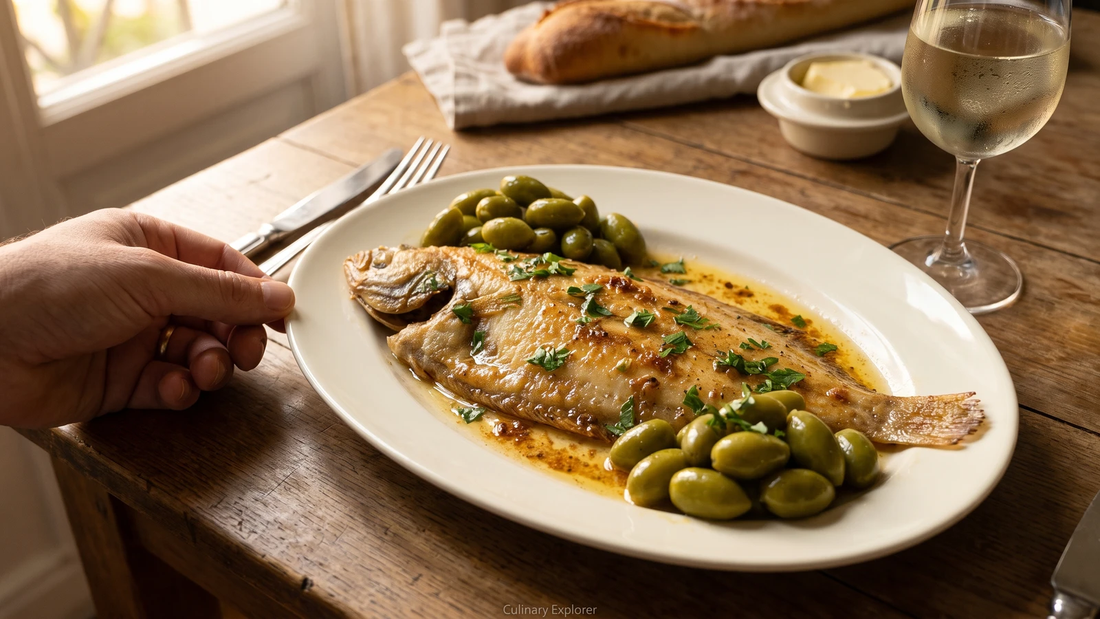 Sole Meunière aux Concombres, otherwise Doria