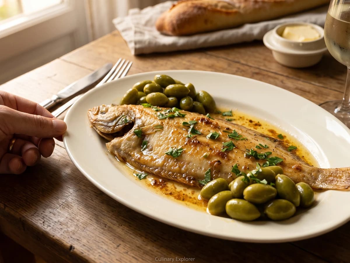 Sole Meunière aux Concombres, otherwise Doria - Chef Juliette