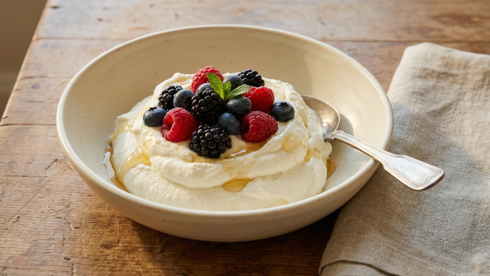 Fromage Blanc Mousse with Market Berries