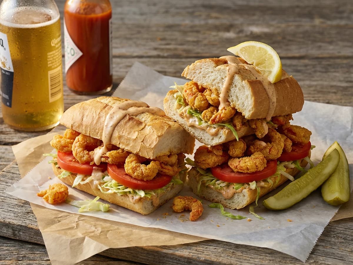 Fried Crawfish Po' Boy