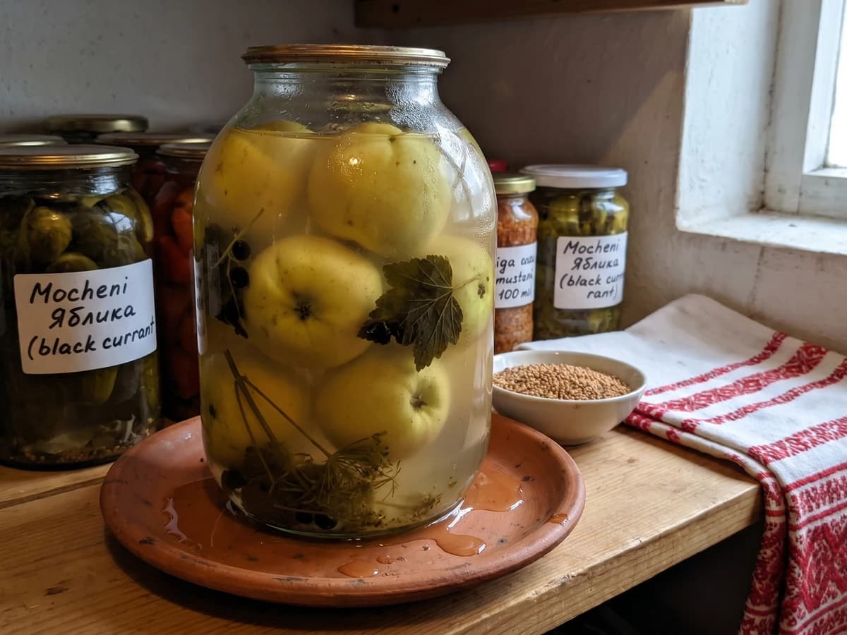 Mocheni Yabluka (мочені яблука, soused apples) - Chef Lesia