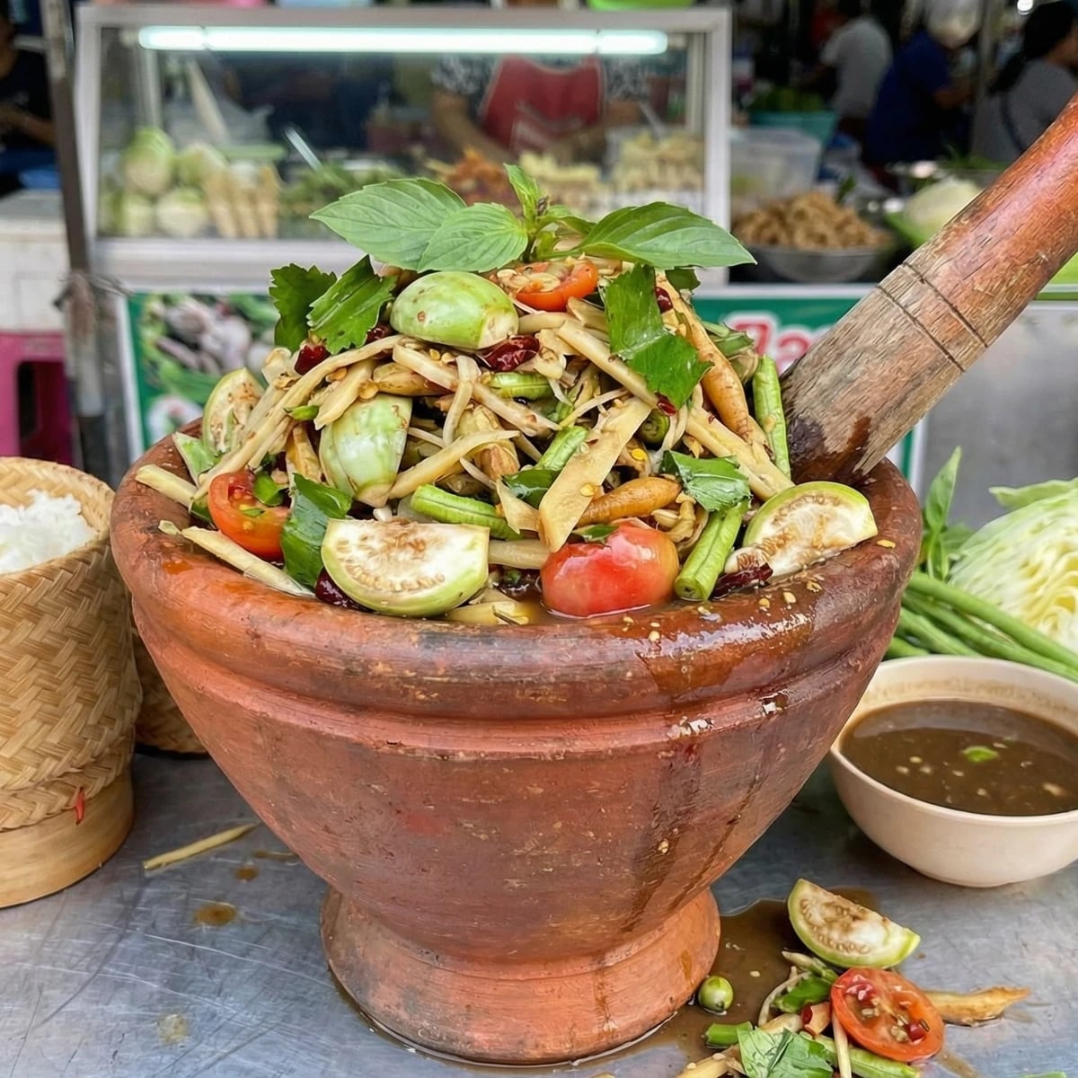 Forest-Style Pounded Salad (Tam Ba)