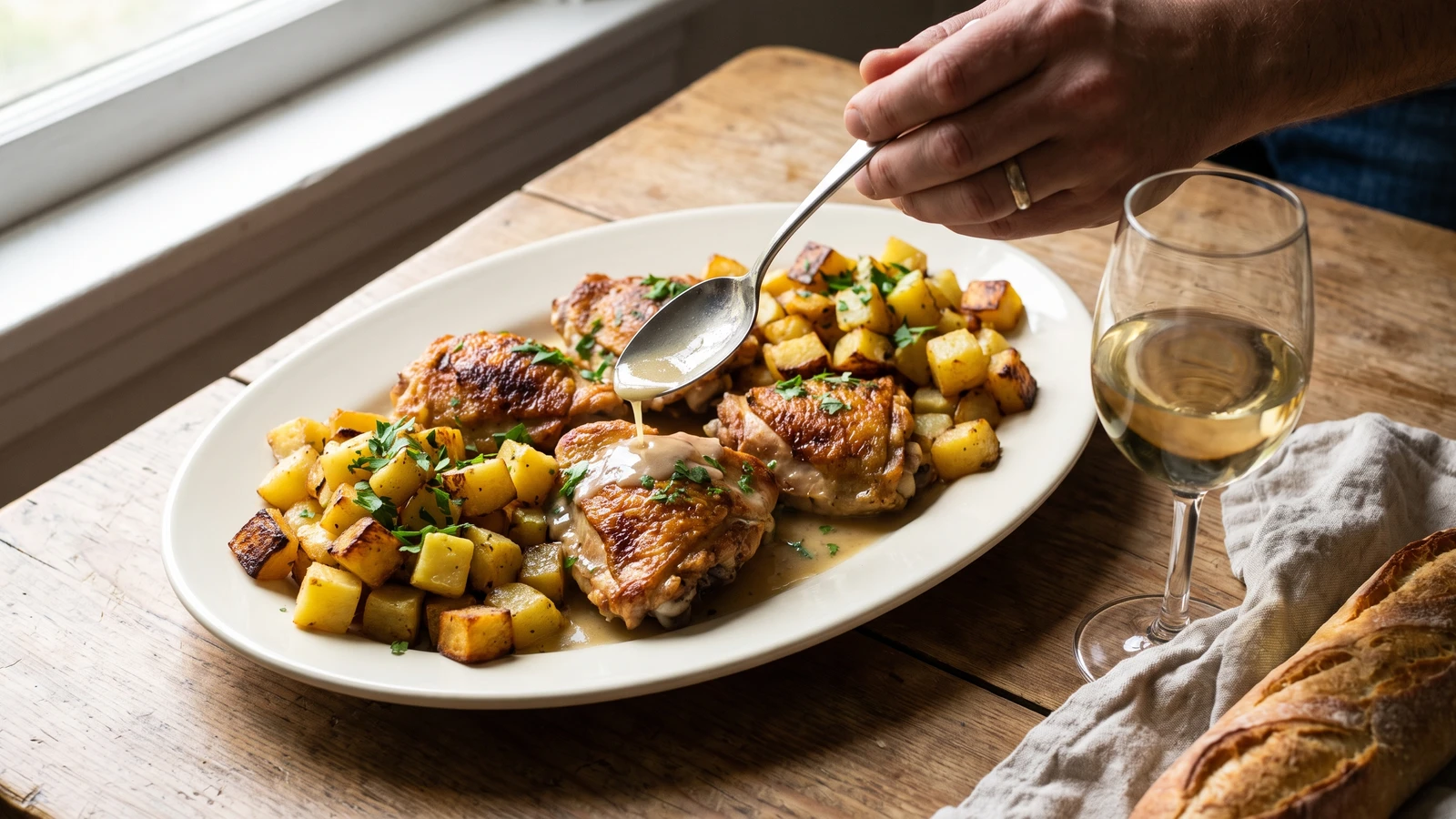 Poulet Sauté Parmentier