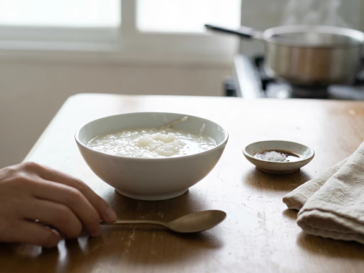Hin-juk (Plain White Rice Porridge)
