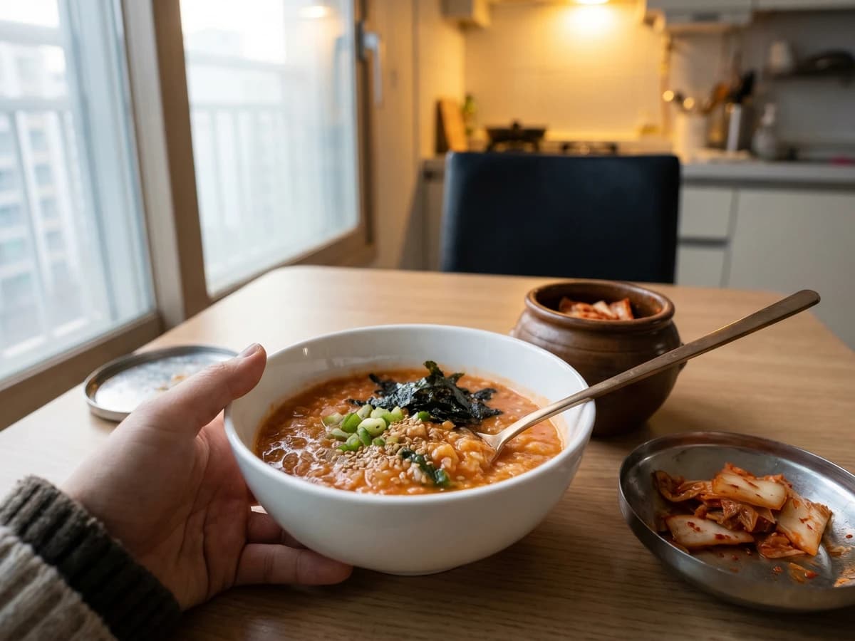 Kimchi-juk (Kimchi Porridge)