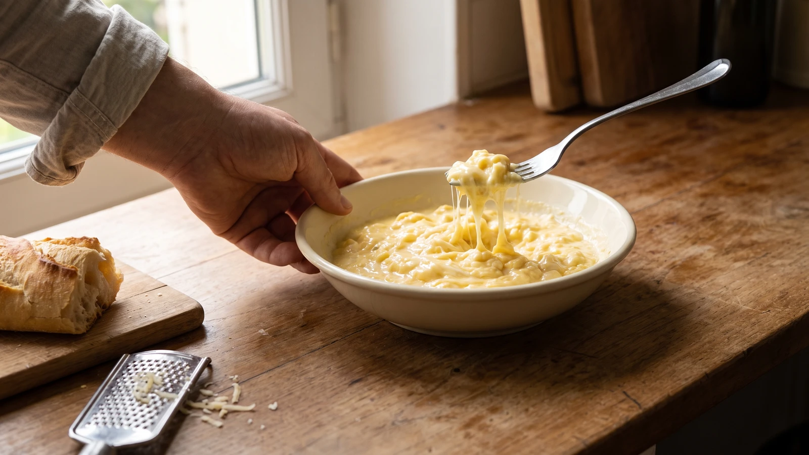 Scrambled Eggs with Cheese