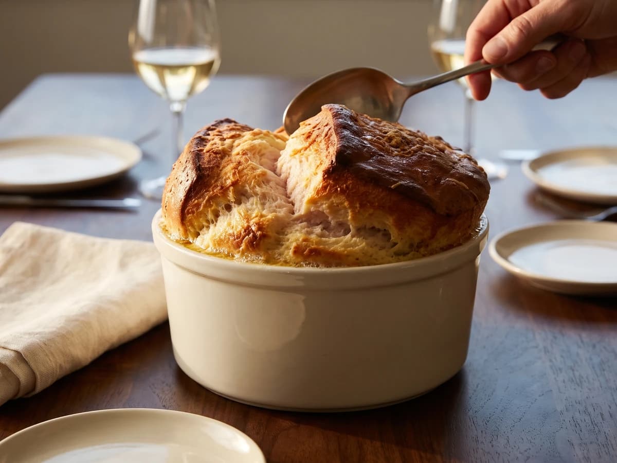 The Preparation of the Soufflé with Cooked Ham - Chef Juliette