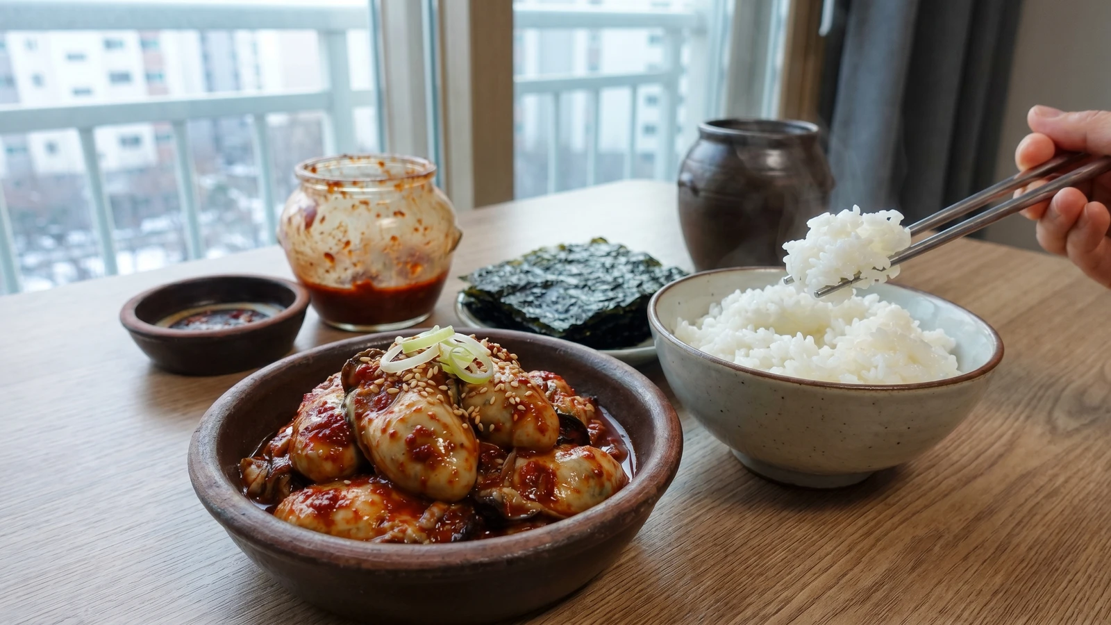 Eori-gul-jeot (Spicy Salted Oysters)