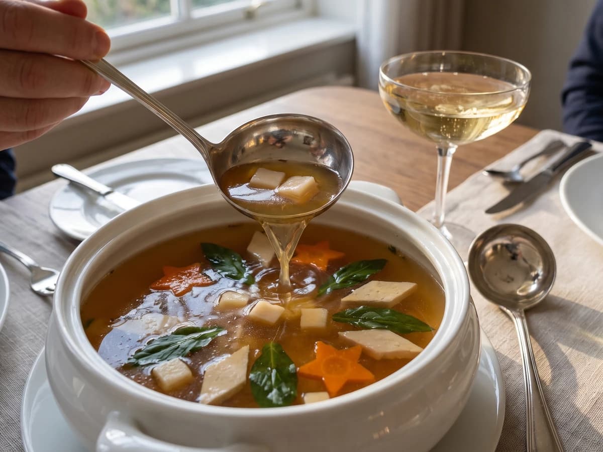 Consommé Bourdaloue - Chef Juliette
